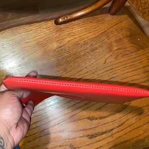 Neiman Marcus Vibrant Red Leather Accessory